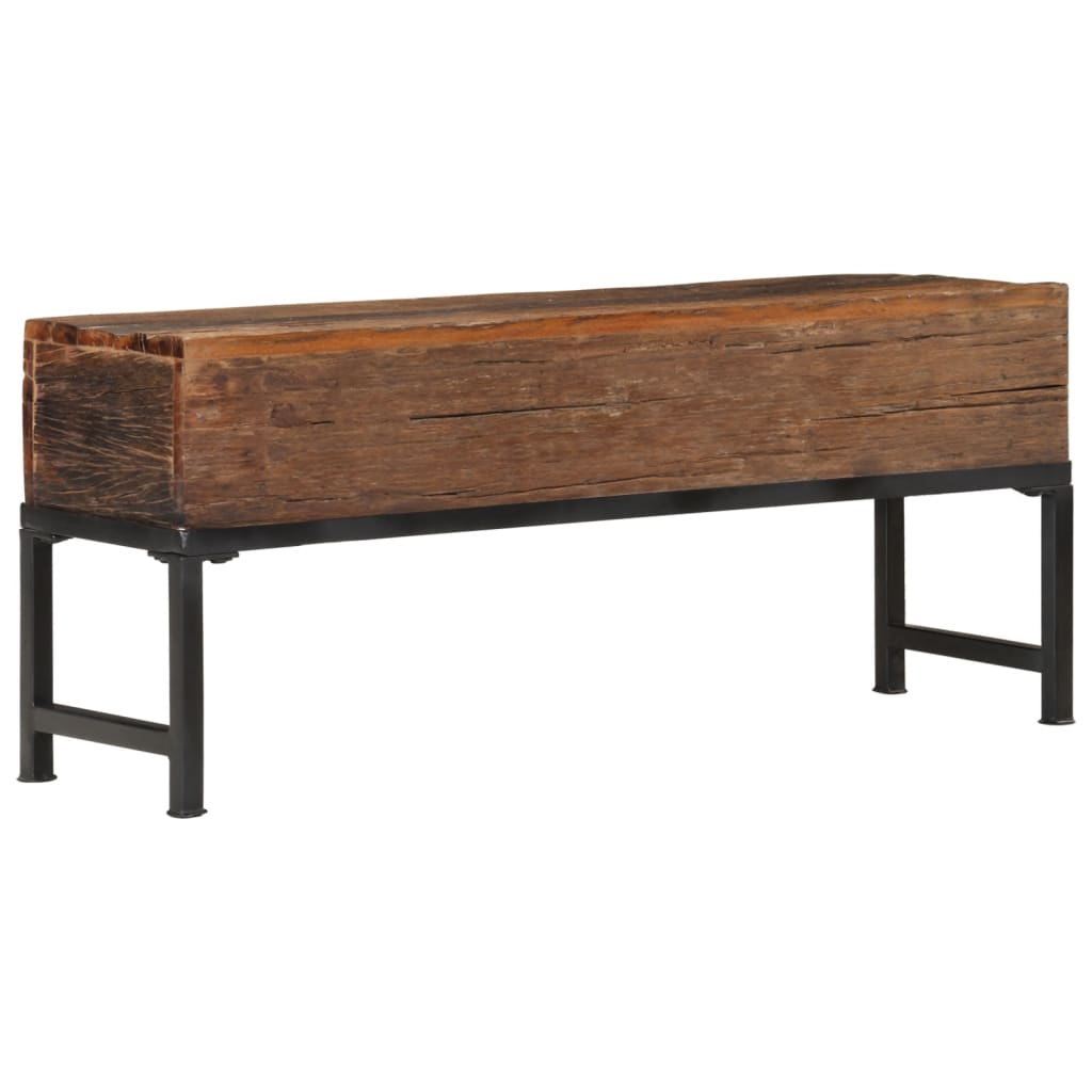 Bench 110 cm Solid Wood Reclaimed - OLBRIT