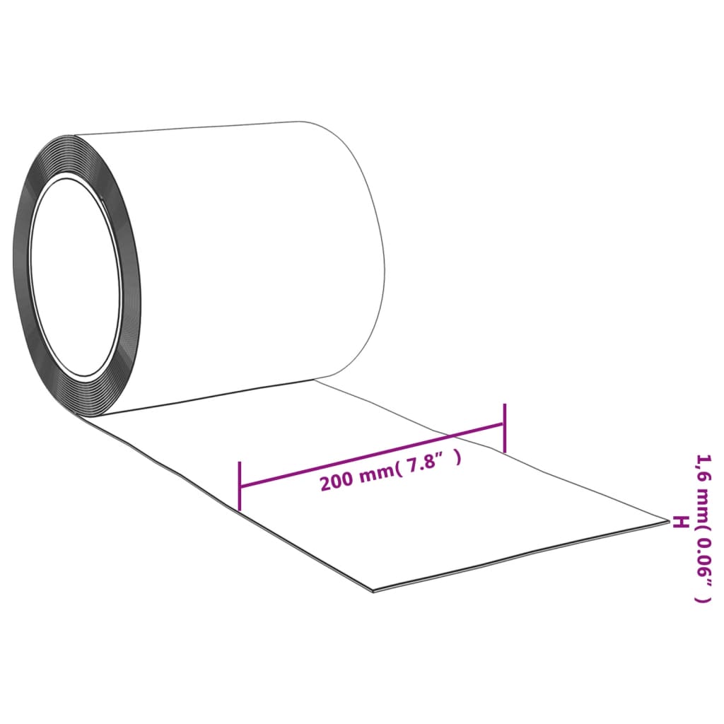 Door Curtain Red 200 mmx1.6 mm 10 m PVC - OLBRIT