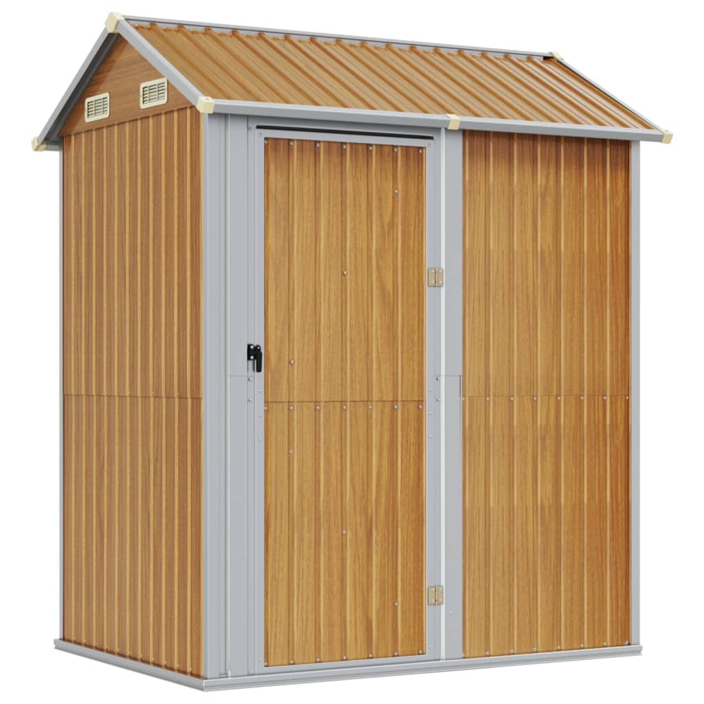 Galvanised Steel Garden Shed 192x152.5x237 cm - OLBRIT