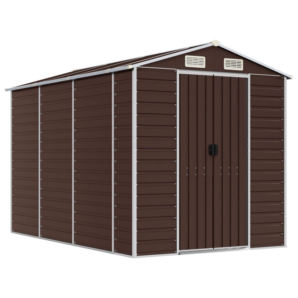 Galvanised Steel Garden Shed 191x300x198 cm - OLBRIT