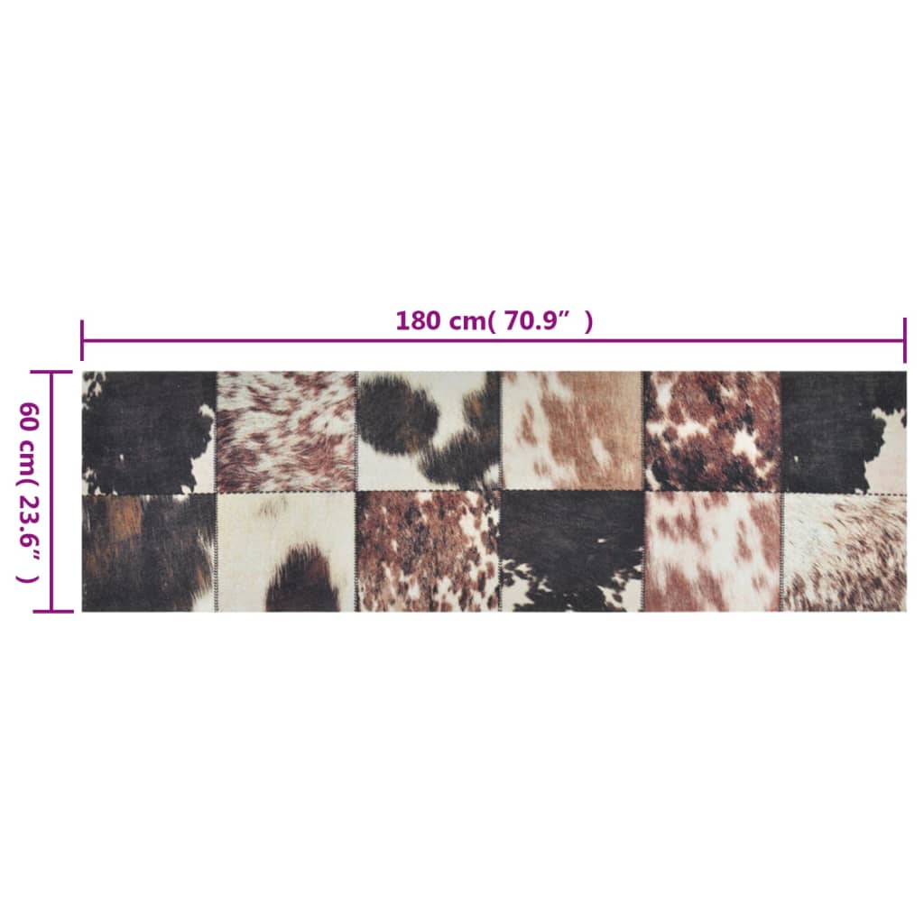 Kitchen Rug Washable Animal Skin 60x180 cm Velvet - OLBRIT