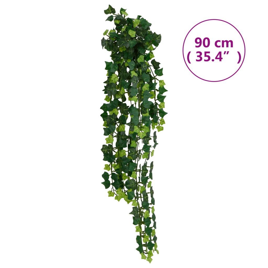 Artificial Hanging Plants 12 pcs 339 Leaves 90 cm Green - OLBRIT