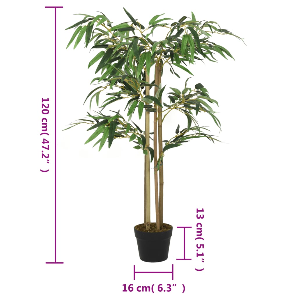 Artificial Bamboo Tree 760 Leaves 120 cm Green - OLBRIT