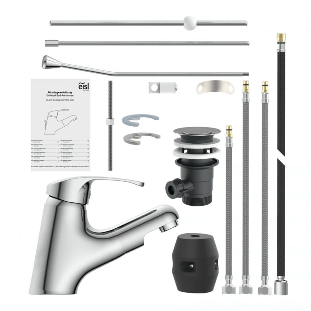 Basin Mixer with Pull-out Spray VICO Chrome - OLBRIT