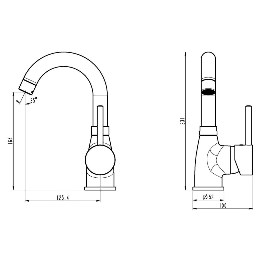 Basin Mixer FUTURA White-chrome - OLBRIT