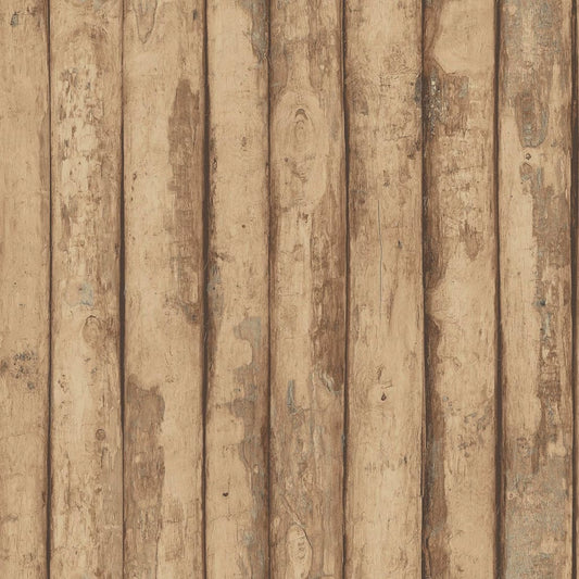 Homestyle Wallpaper Old Wood Brown - OLBRIT