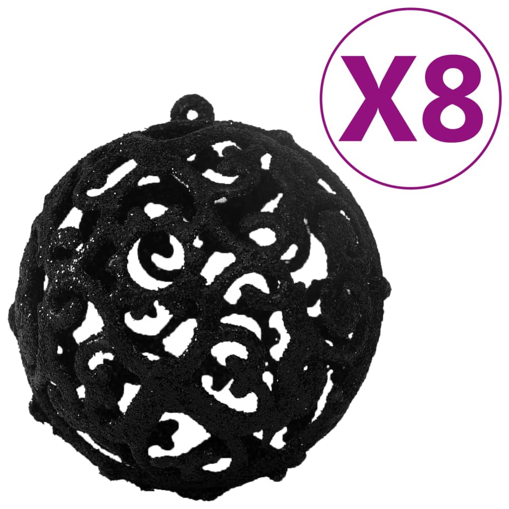 100 Piece Christmas Ball Set Black - OLBRIT