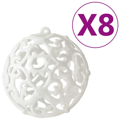 100 Piece Christmas Ball Set White - OLBRIT