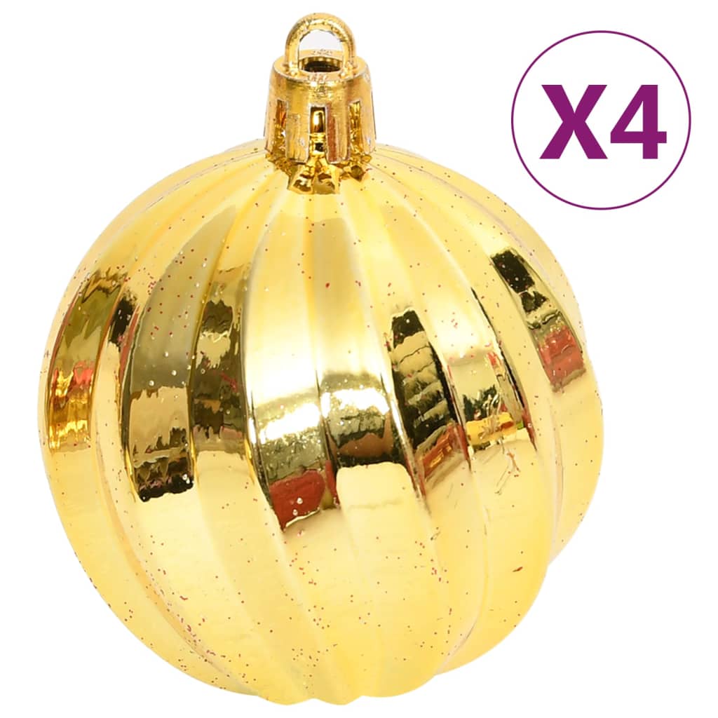 108 Piece Christmas Bauble Set Gold and Red - OLBRIT