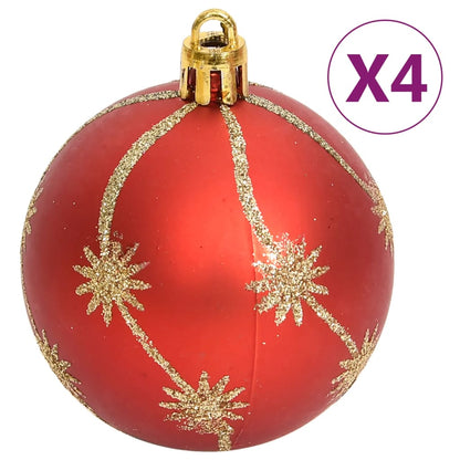 108 Piece Christmas Bauble Set Gold and Red - OLBRIT