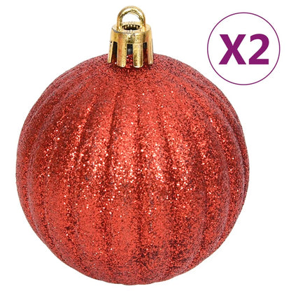108 Piece Christmas Bauble Set Gold and Red - OLBRIT