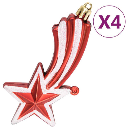 108 Piece Christmas Bauble Set Red and White - OLBRIT