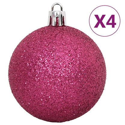 108 Piece Christmas Bauble Set White and Pink - OLBRIT