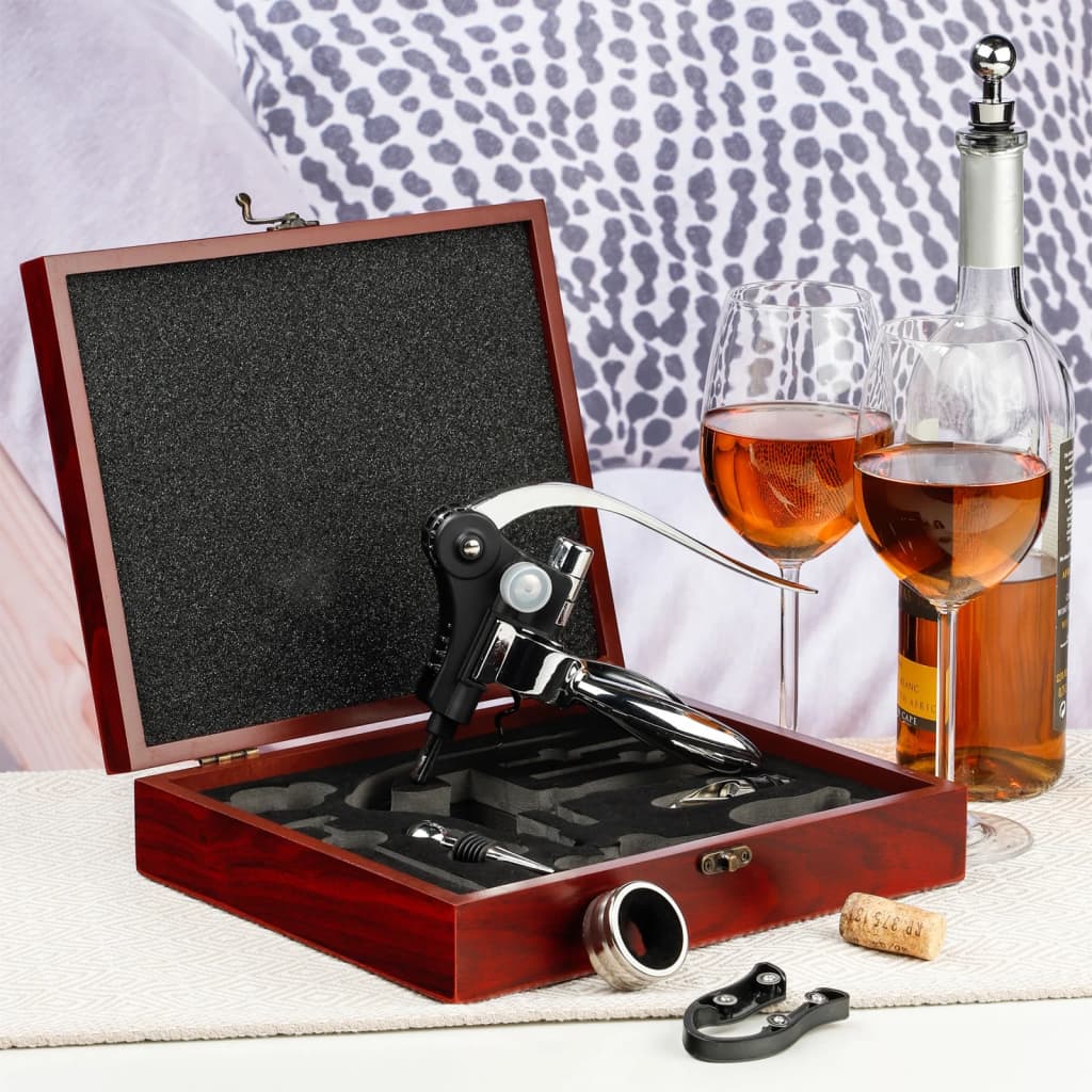 10 Piece Wine Accessory Set with Case - OLBRIT
