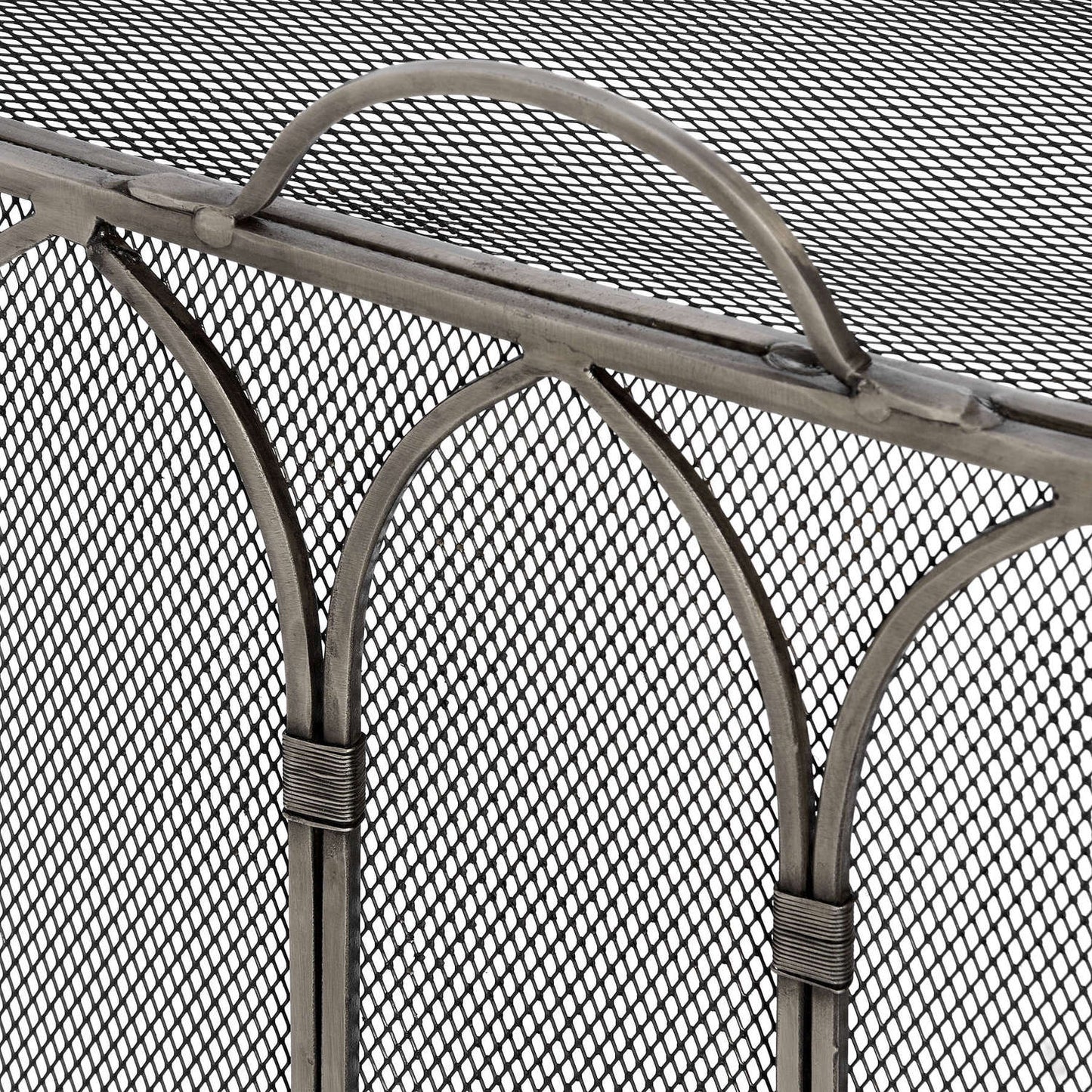 Gothic Antique Pewter Fire Screen | OLBRIT