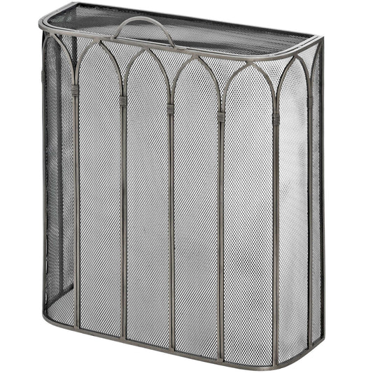 Gothic Antique Pewter Fire Screen | OLBRIT