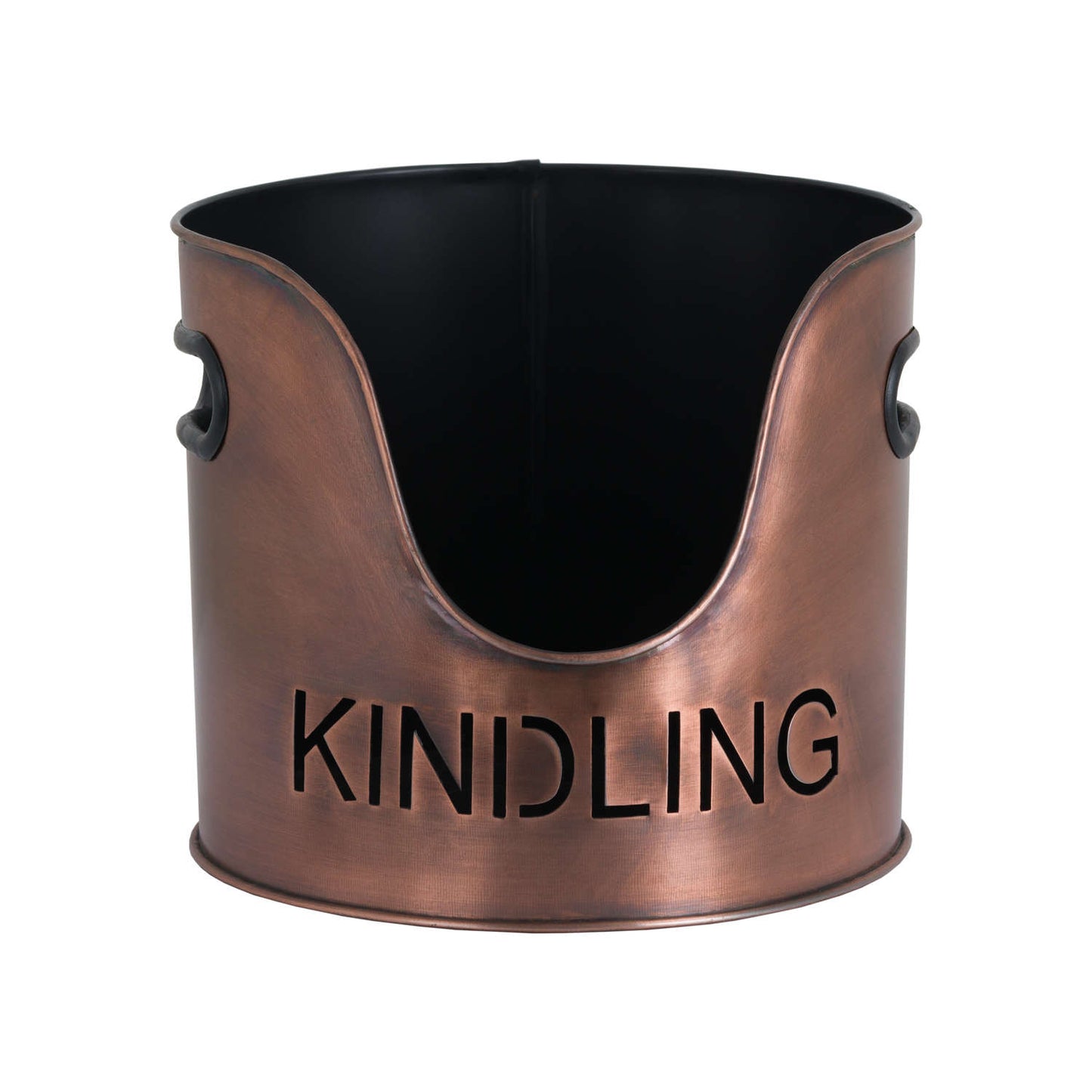 Copper Finish Logs And Kindling Buckets & Matchstick Holder | OLBRIT