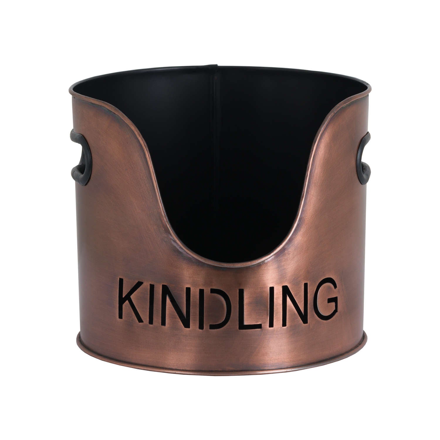 Copper Finish Logs And Kindling Buckets & Matchstick Holder | OLBRIT