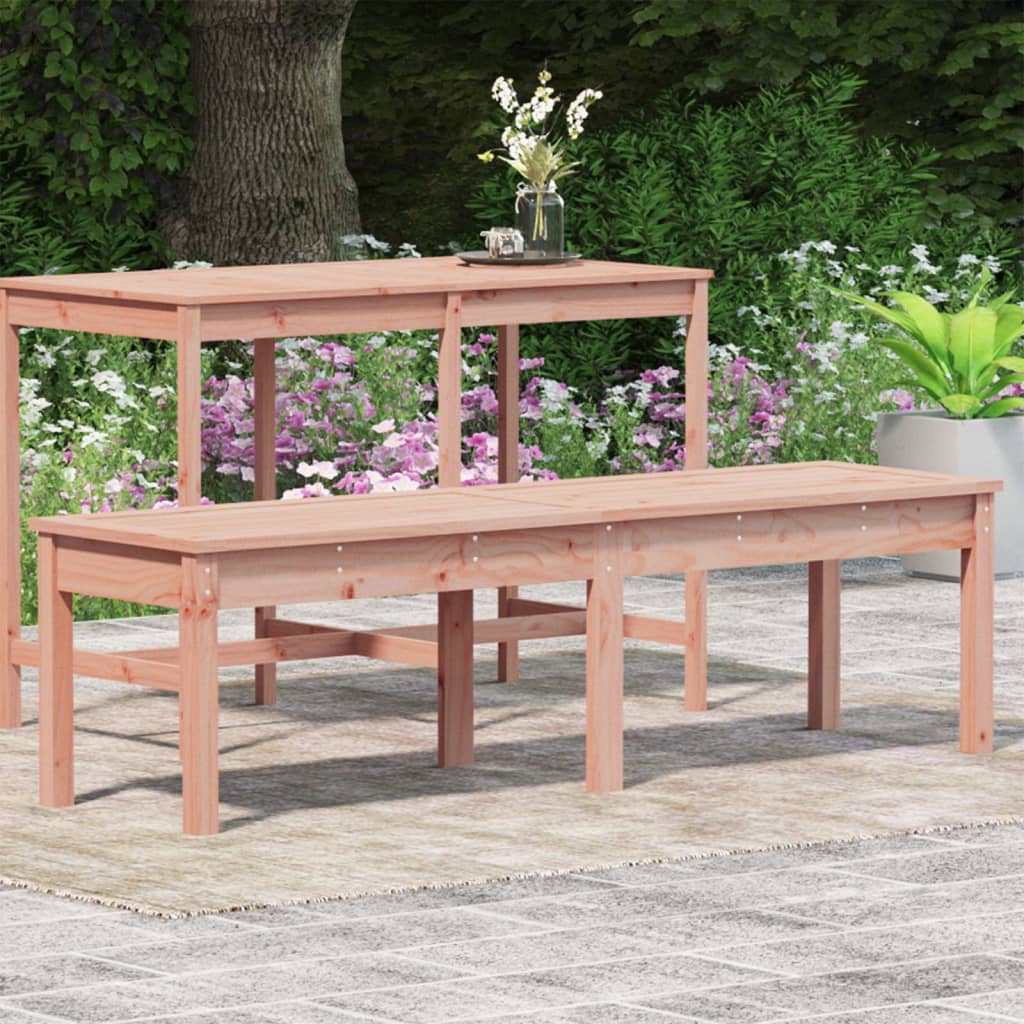 2-Seater Garden Bench 159.5x44x45 cm Solid Wood Douglas - OLBRIT