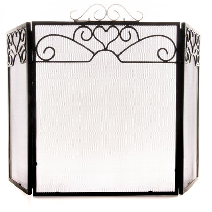 Chrome Topped Three Fold Fire Screen | OLBRIT