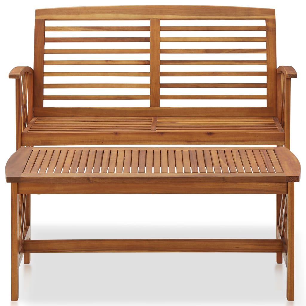 2 Piece Garden Lounge Set Solid Acacia Wood - OLBRIT
