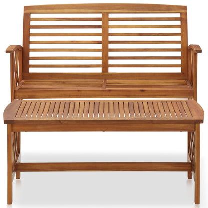 2 Piece Garden Lounge Set Solid Acacia Wood - OLBRIT
