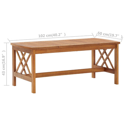2 Piece Garden Lounge Set Solid Acacia Wood - OLBRIT