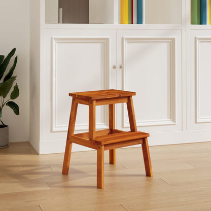 2 Step Stool 40x38x50 cm Solid Wood Acacia - OLBRIT