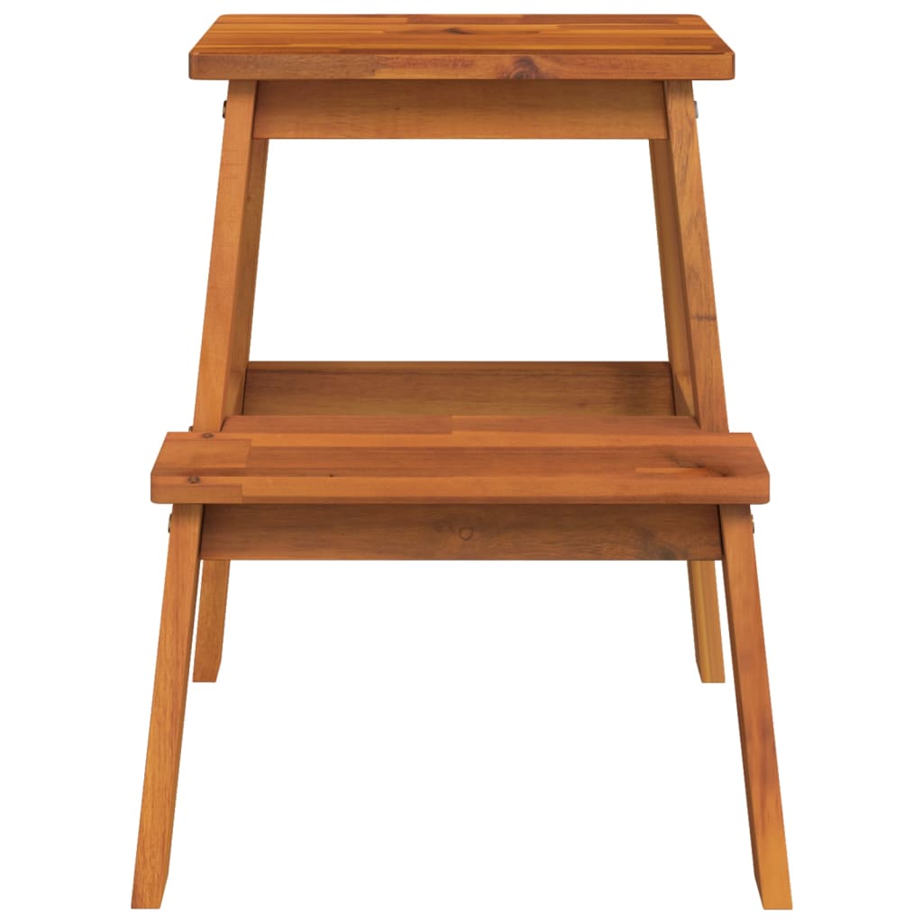 2 Step Stool 40x38x50 cm Solid Wood Acacia - OLBRIT