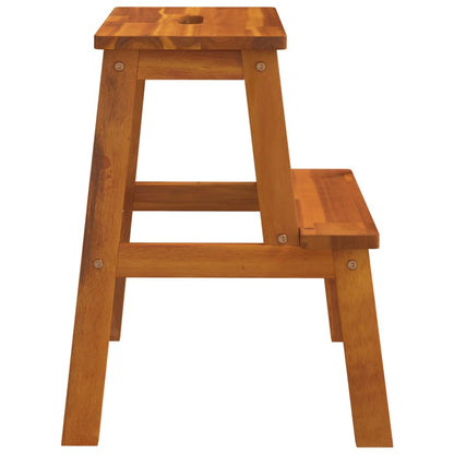 2 Step Stool 40x38x50 cm Solid Wood Acacia - OLBRIT