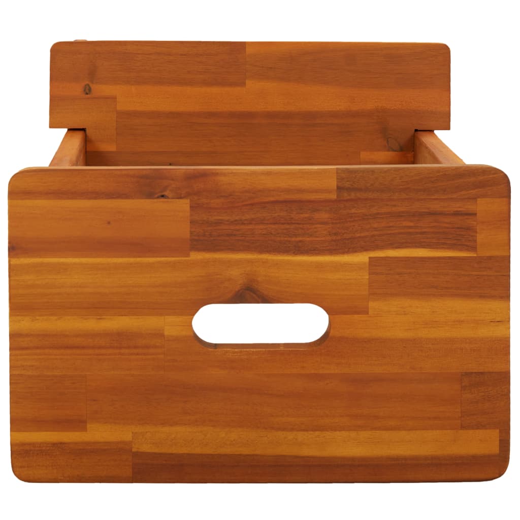 2 Step Stool 40x38x50 cm Solid Wood Acacia - OLBRIT