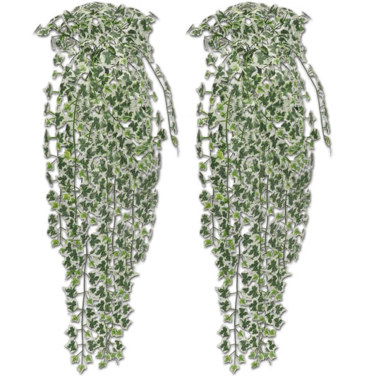 2 pcs Artificial Ivy Bush 90 cm Variegated - OLBRIT