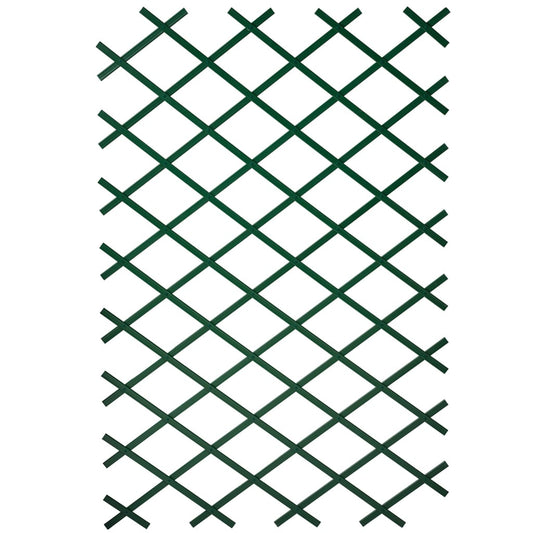 2 pcs Garden Trellises 100x200 cm PVC Green - OLBRIT