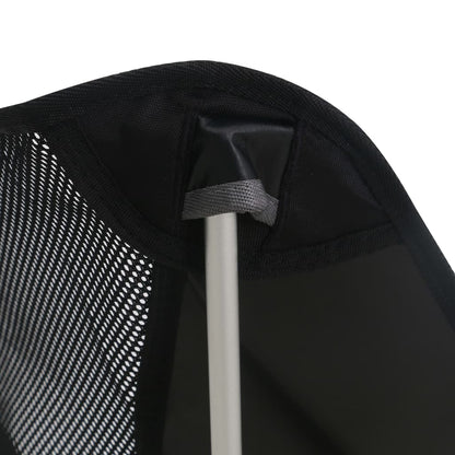 2x Folding Camping Chairs with Carry Bag 54x50x65 cm Aluminium - OLBRIT