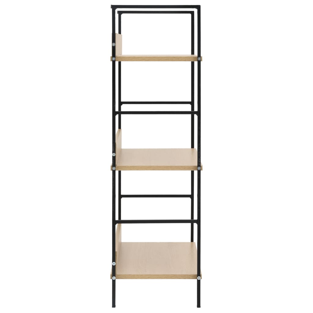 3-Layer Book Shelf Oak 60x27.6x90.5 cm Engineered Wood - OLBRIT
