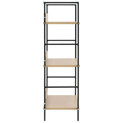 3-Layer Book Shelf Oak 60x27.6x90.5 cm Engineered Wood - OLBRIT