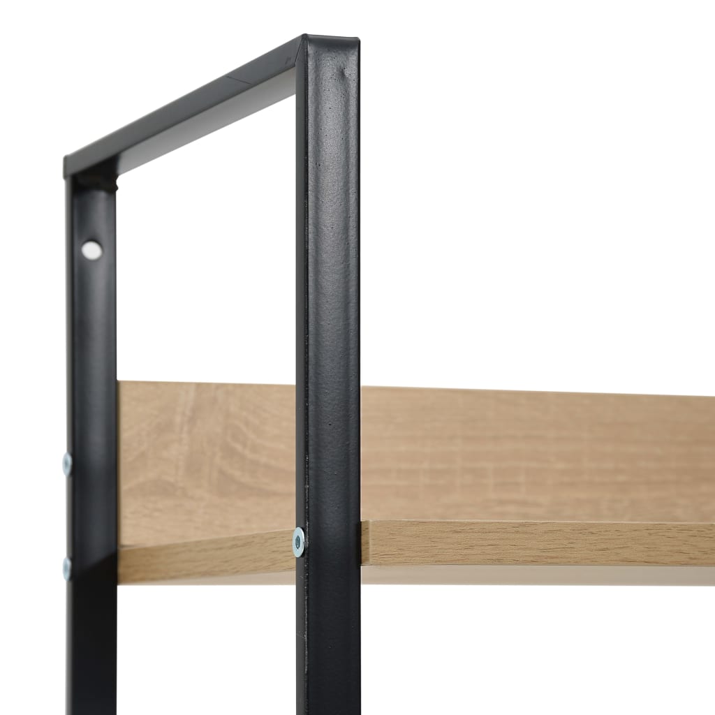 3-Layer Book Shelf Oak 60x27.6x90.5 cm Engineered Wood - OLBRIT