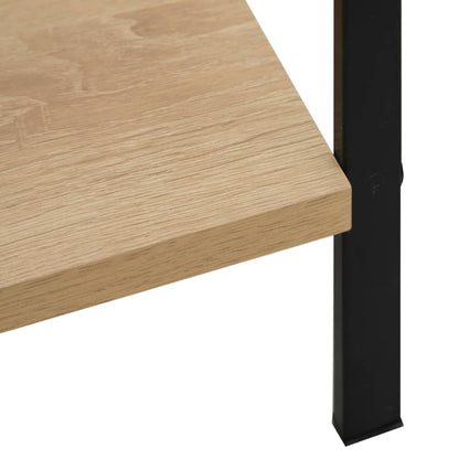 3-Layer Book Shelf Oak 60x27.6x90.5 cm Engineered Wood - OLBRIT