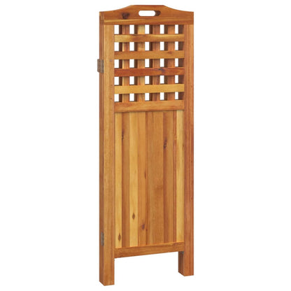 3-Panel Room Divider 121.5x2x115 cm Solid Wood Acacia - OLBRIT