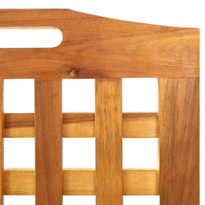 3-Panel Room Divider 121.5x2x115 cm Solid Wood Acacia - OLBRIT