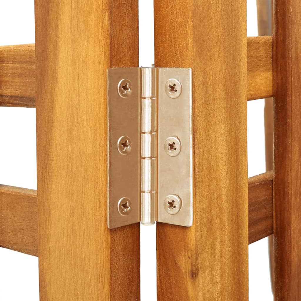 3-Panel Room Divider 121.5x2x115 cm Solid Wood Acacia - OLBRIT
