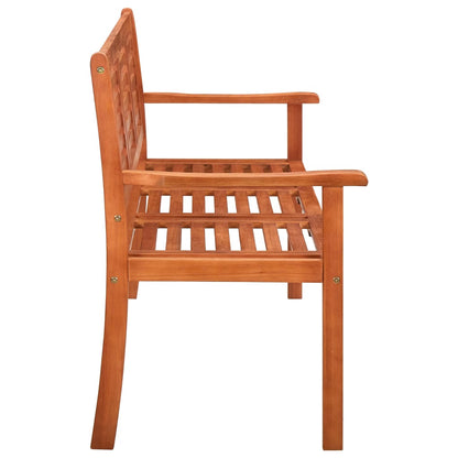 3-Seater Garden Bench 150 cm Solid Eucalyptus Wood - OLBRIT