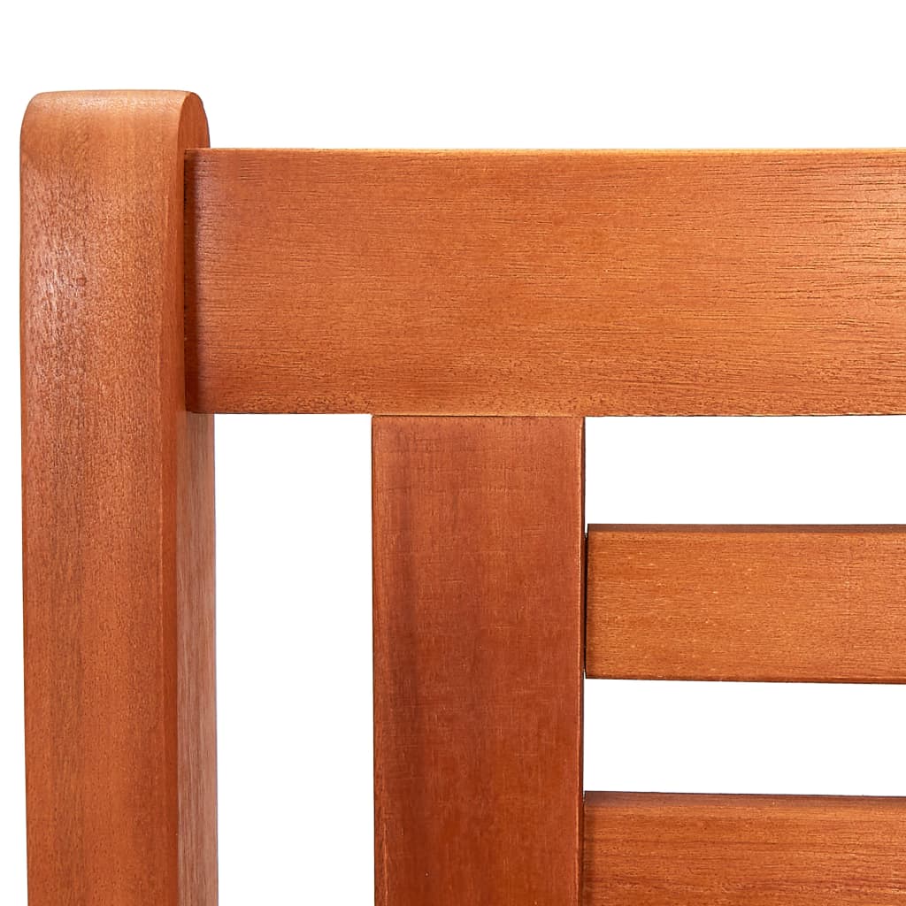 3-Seater Garden Bench 150 cm Solid Eucalyptus Wood - OLBRIT