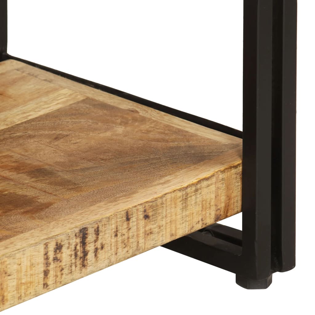 3-Tier Bookcase 140x30x80 cm Solid Mango Wood - OLBRIT