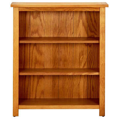 3-Tier Bookcase 70x22.5x82 cm Solid Oak Wood - OLBRIT