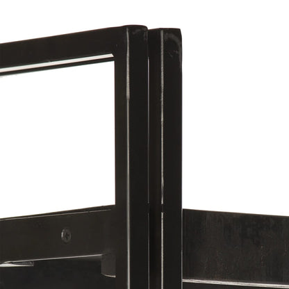 3-Tier Bookcase Black 40x30x80 cm Solid Mango Wood - OLBRIT
