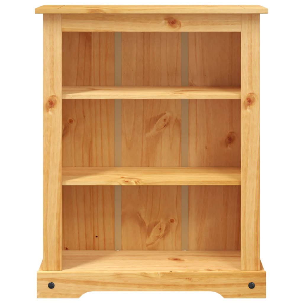 3-Tier Bookcase Mexican Pine Corona Range 81x29x100 cm - OLBRIT