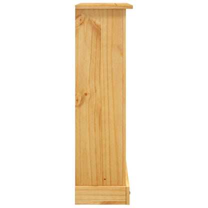 3-Tier Bookcase Mexican Pine Corona Range 81x29x100 cm - OLBRIT