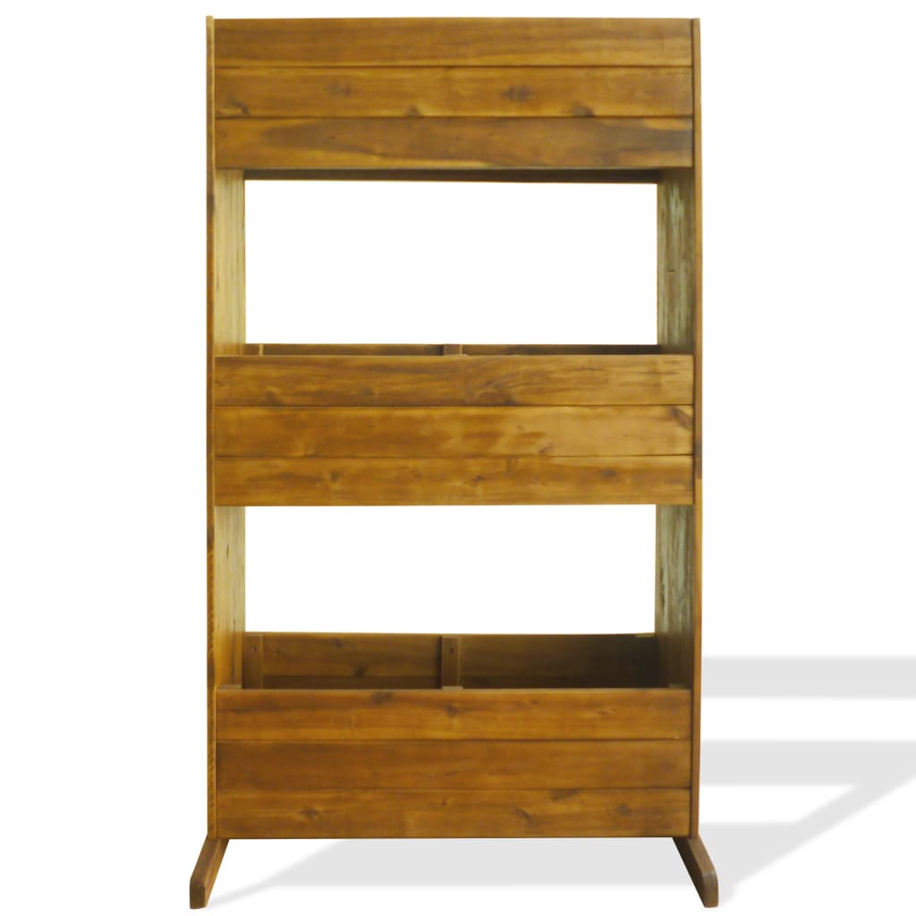 3-Tier Garden Raised Bed Solid Acacia Wood - OLBRIT