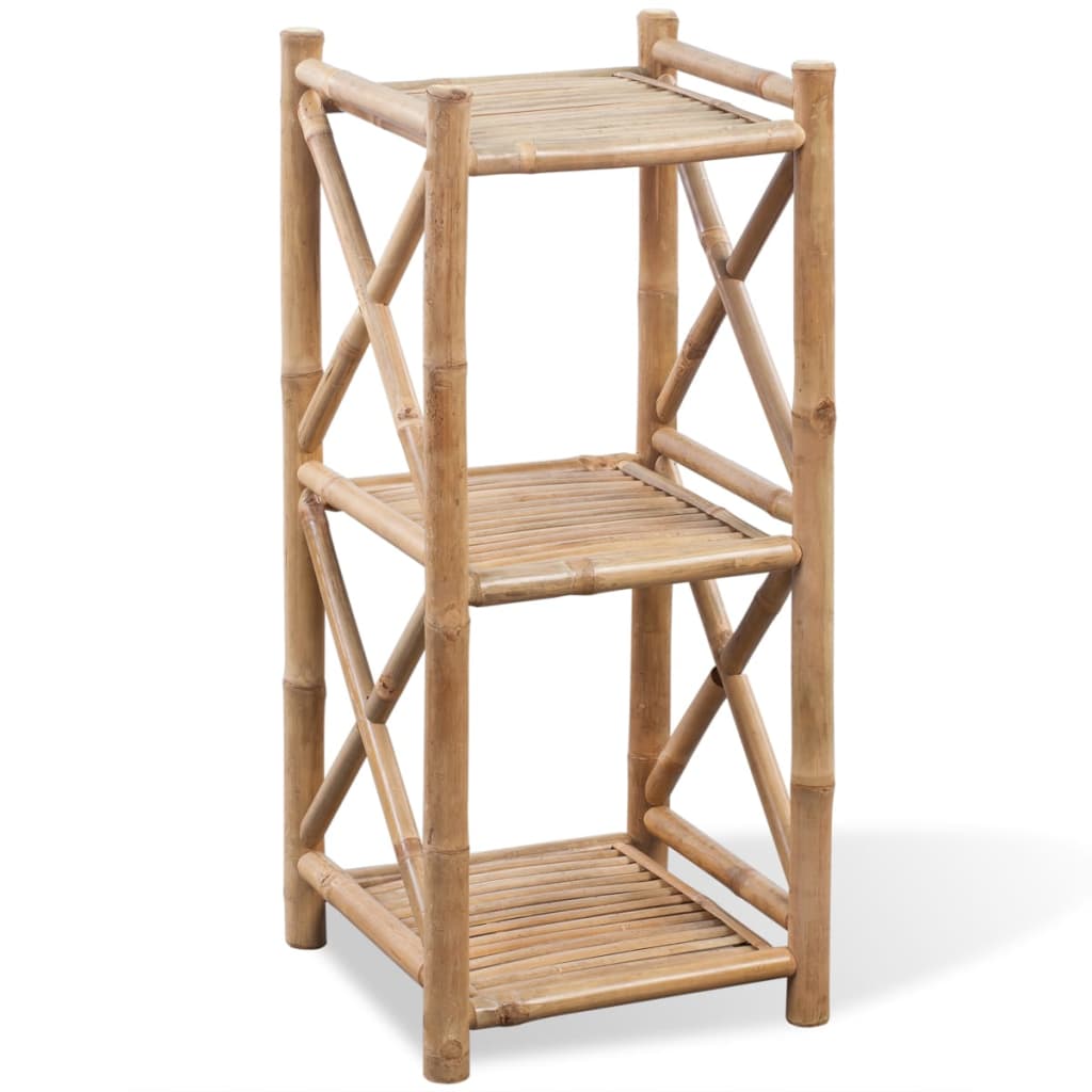 3-Tier Square Bamboo Shelf - OLBRIT